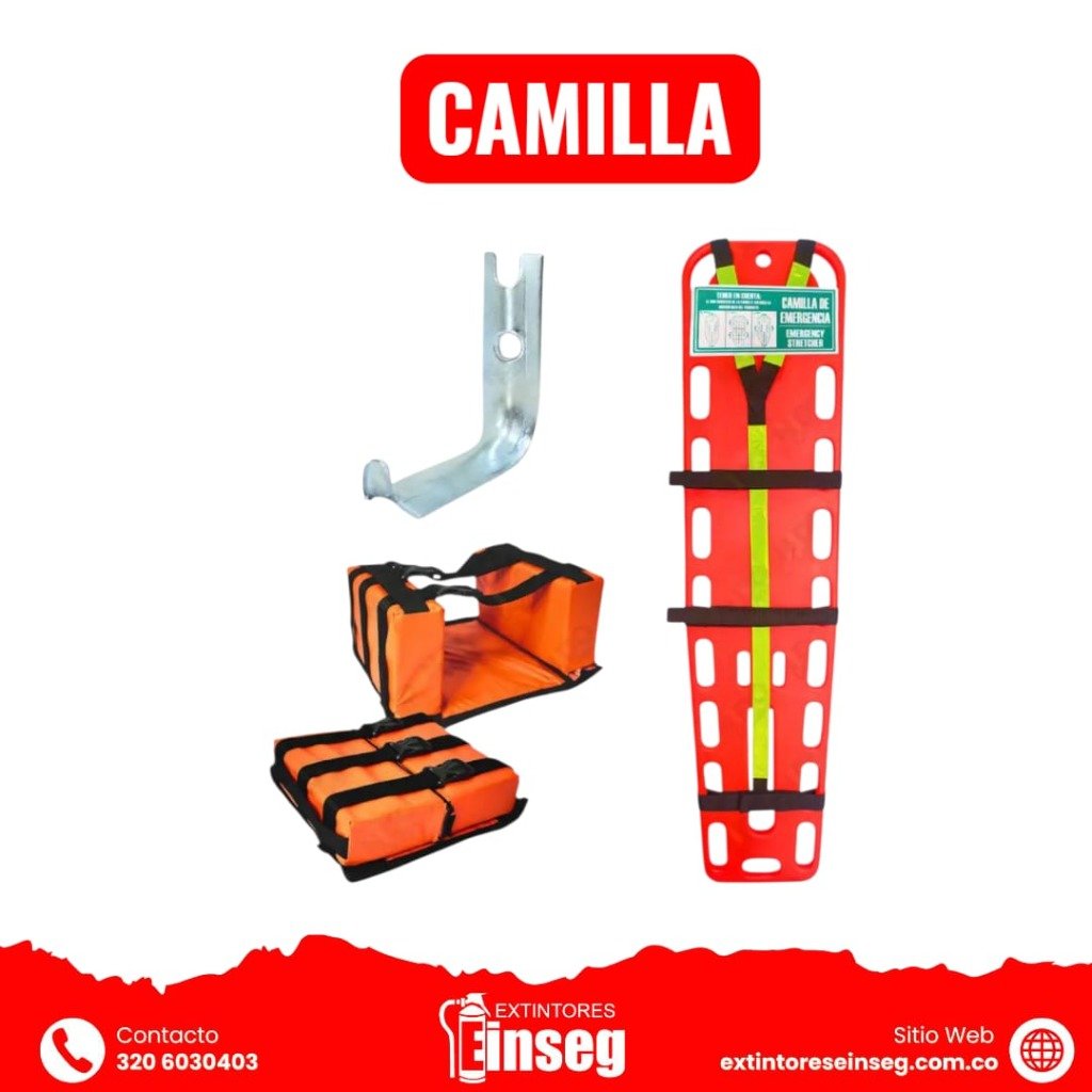 Camilla de emergencia de madera en Caldas