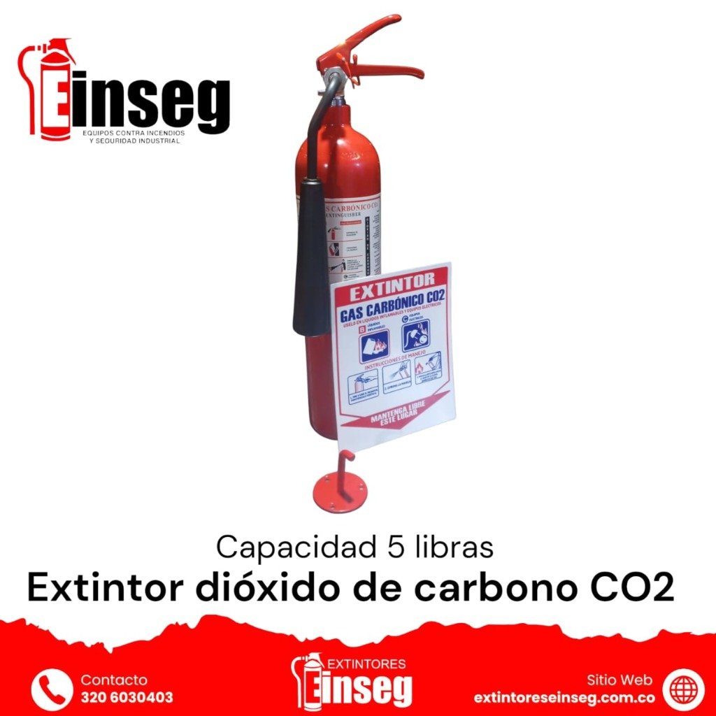 Extintor CO2 de 5 libras en Caldas